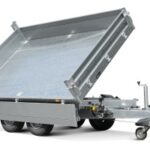 Wywrotka TRIUS SHDK O2 27-36-20.2 z burtami stalowymi 2 mm, pompa ręczna