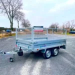 Przyczepa wywrotka 750 kg z nadstawką siatkową