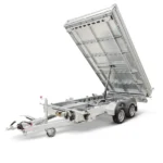 Przyczepa wywrotka trójstronna HUMBAUR HTK 2700.27 – dwuosiowa, 2700 kg